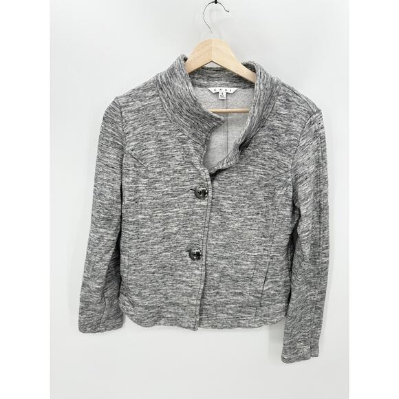 CAbi Cardigan Women SMALL Grey Hourglass Long Sleeve Button Front #596 - Picture 1 of 9